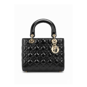 حقيبة ليدي ديور حجم كبير مع لمعة