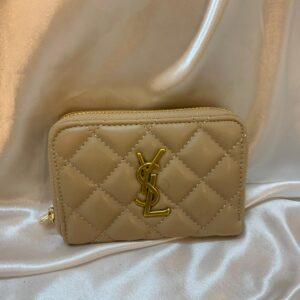 محفظة سان لوران لون بيج