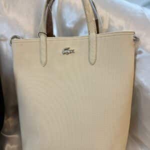 حقيبة لاكوست  لون بيج دبل فيس