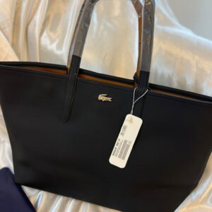 لاكوست حجم كبير اسود  دبل فيس