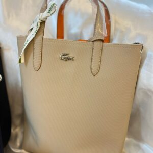 حقيبة لاكوست  لون بيج غامق